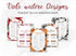 Weihnachten Checklisten in Floral