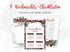 Weihnachten Checklisten in rot mit Tanne