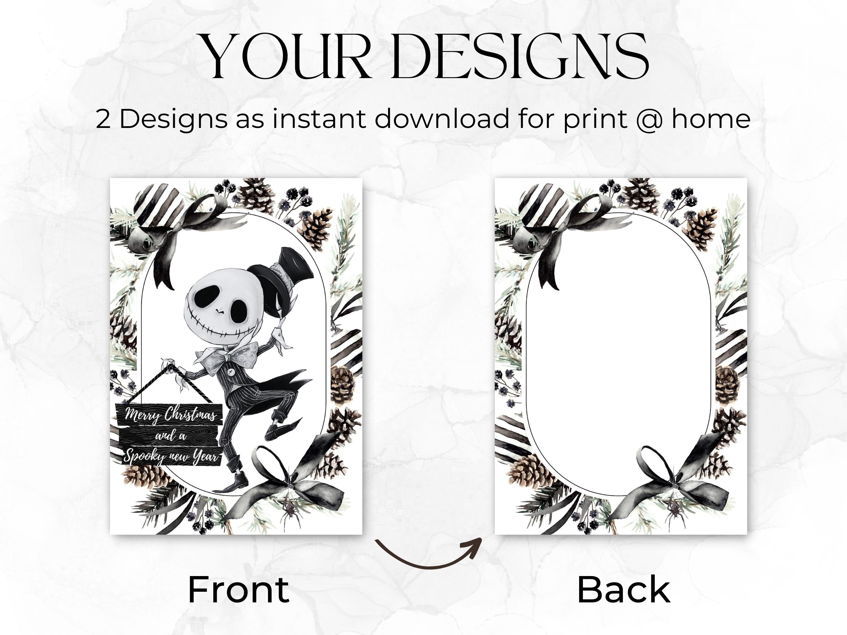 Gothic Christmas Postkarte