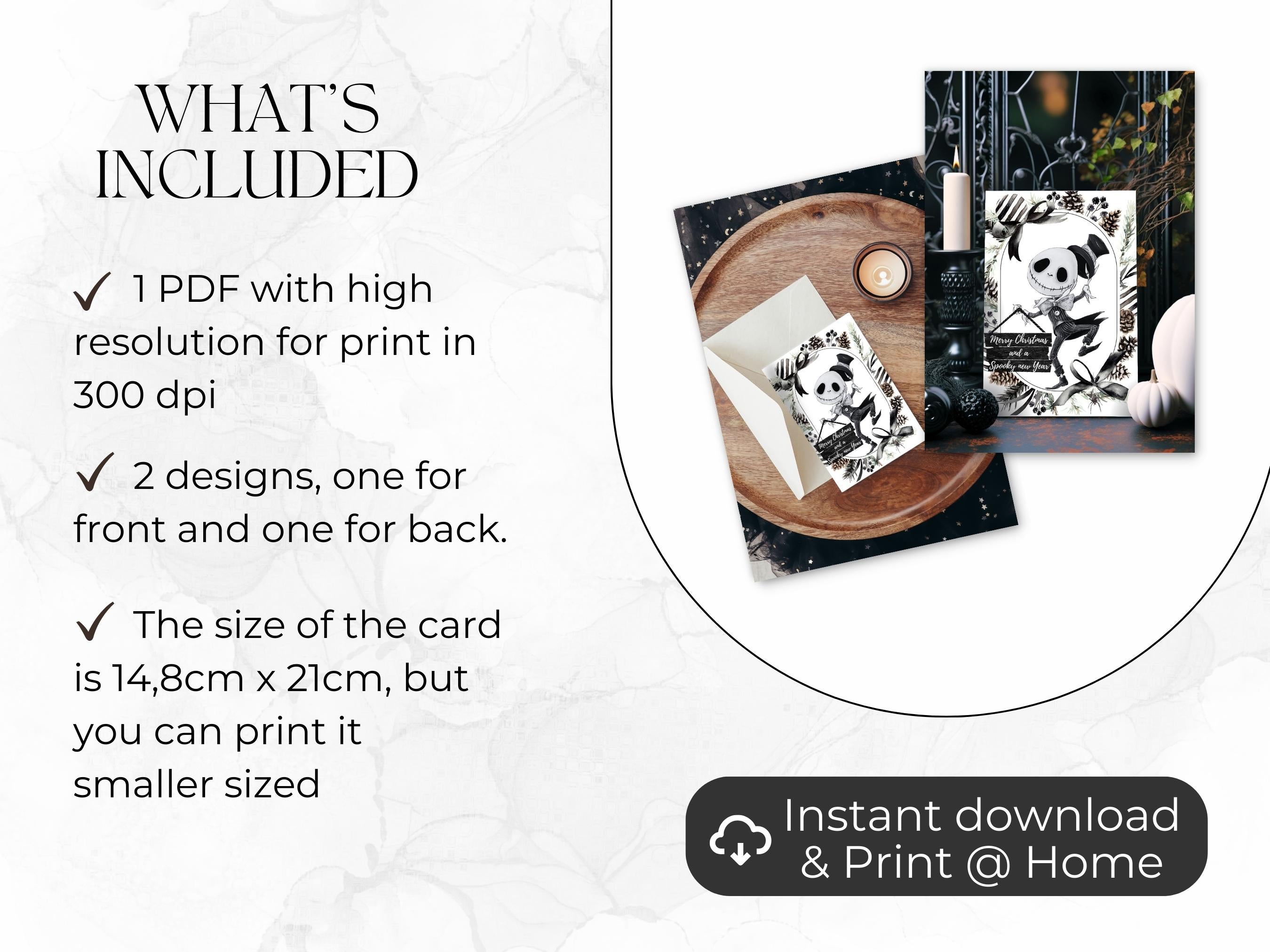 Gothic Christmas Postkarte