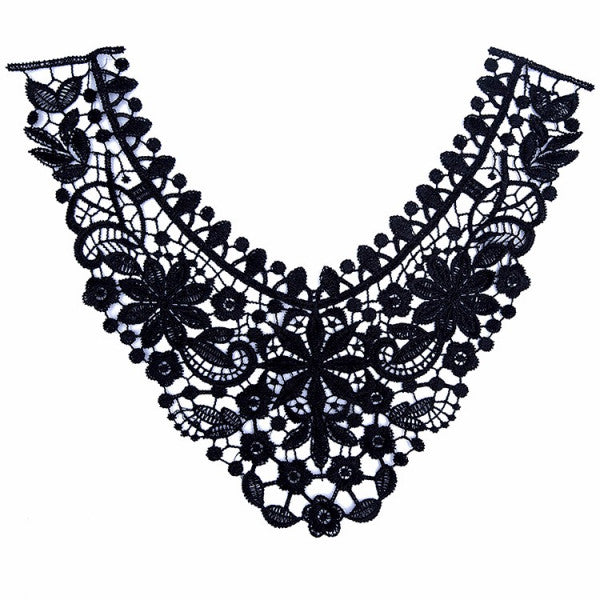 Collier schwarz Floral