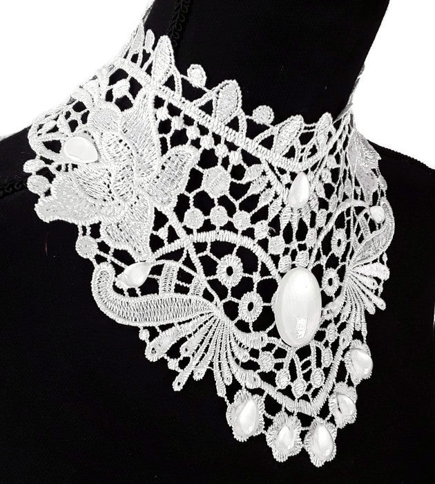 Collier weiß Flügel