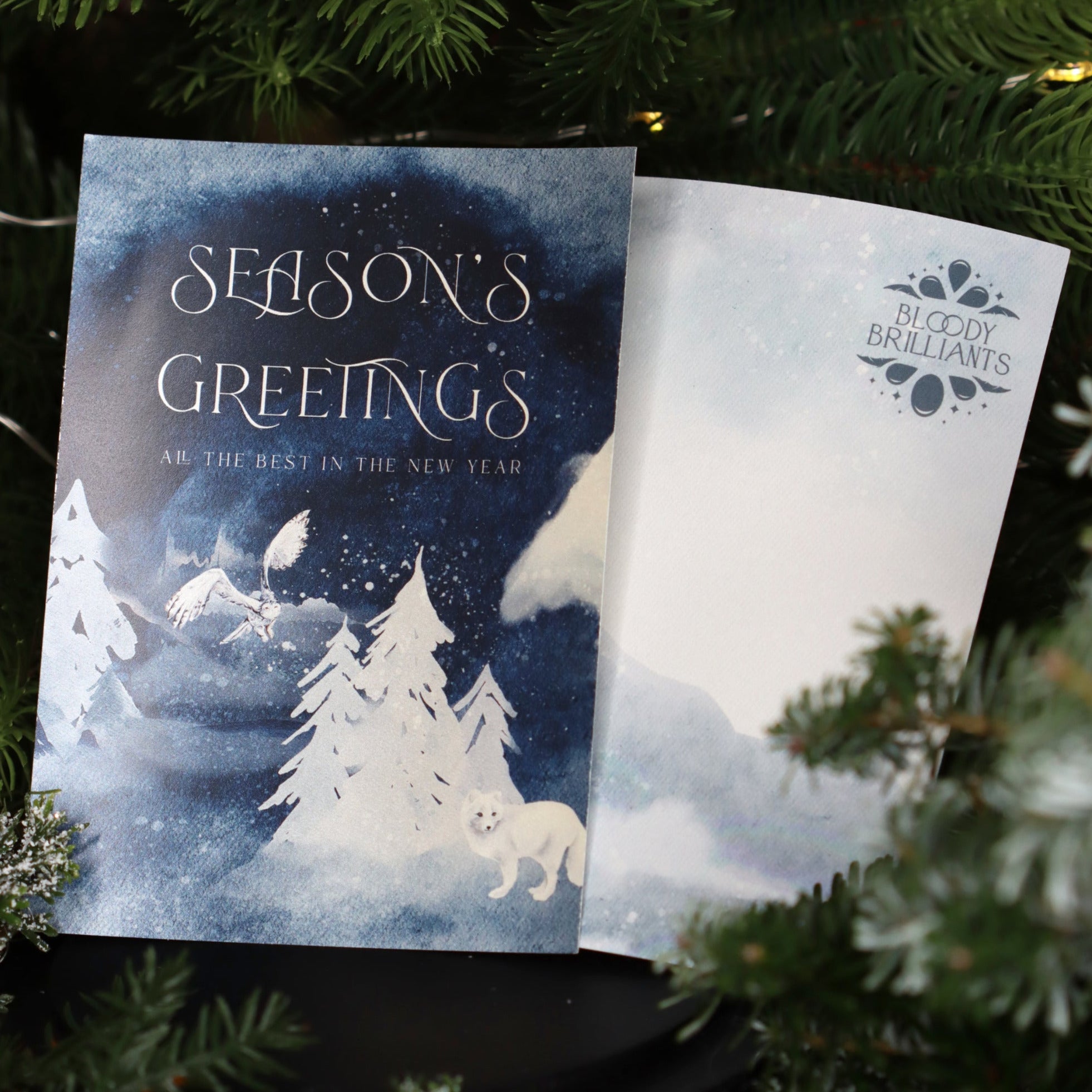 Postkarte Seasons Greetings