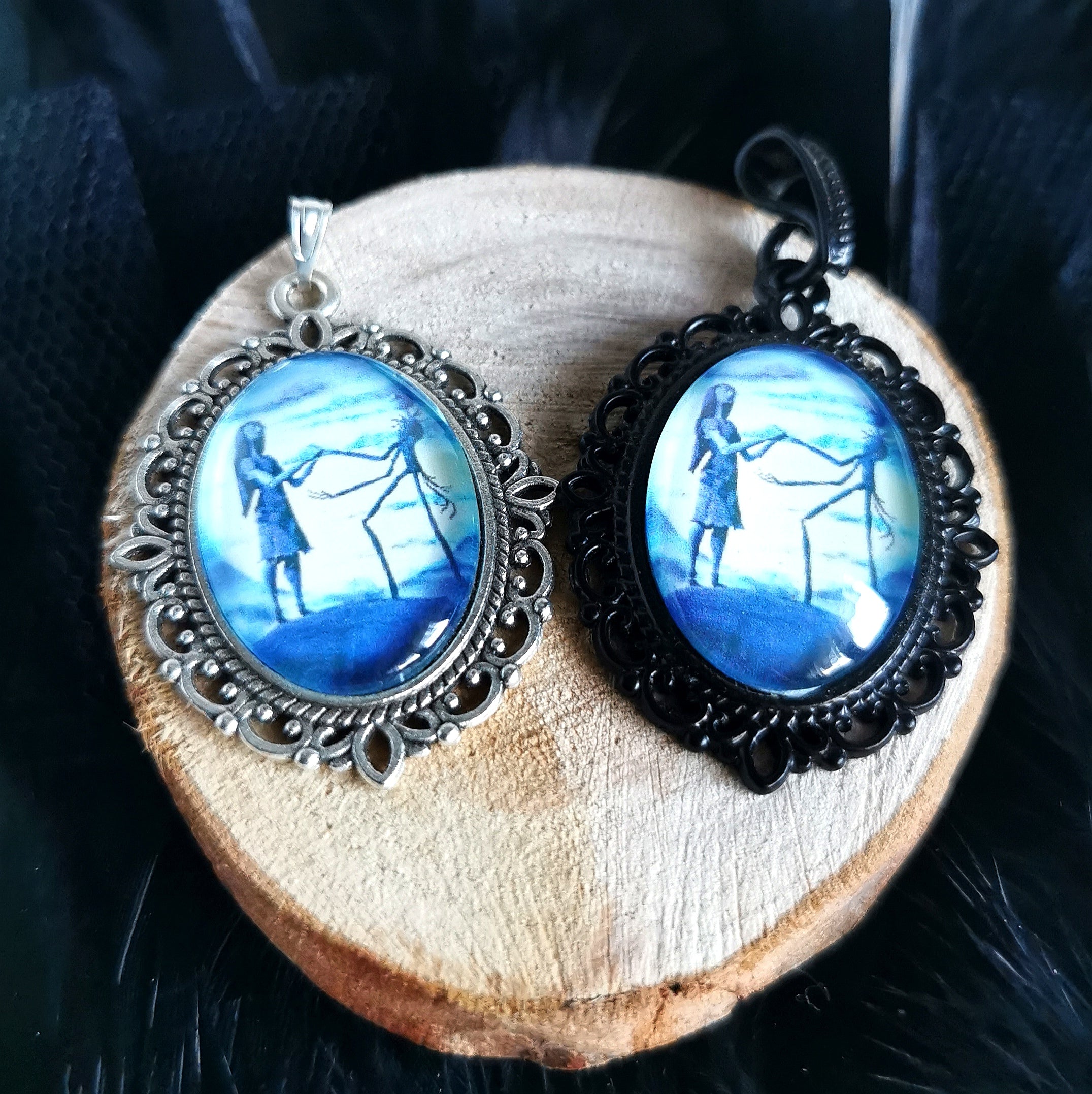 Motivschmuck Jack & Sally Hügel