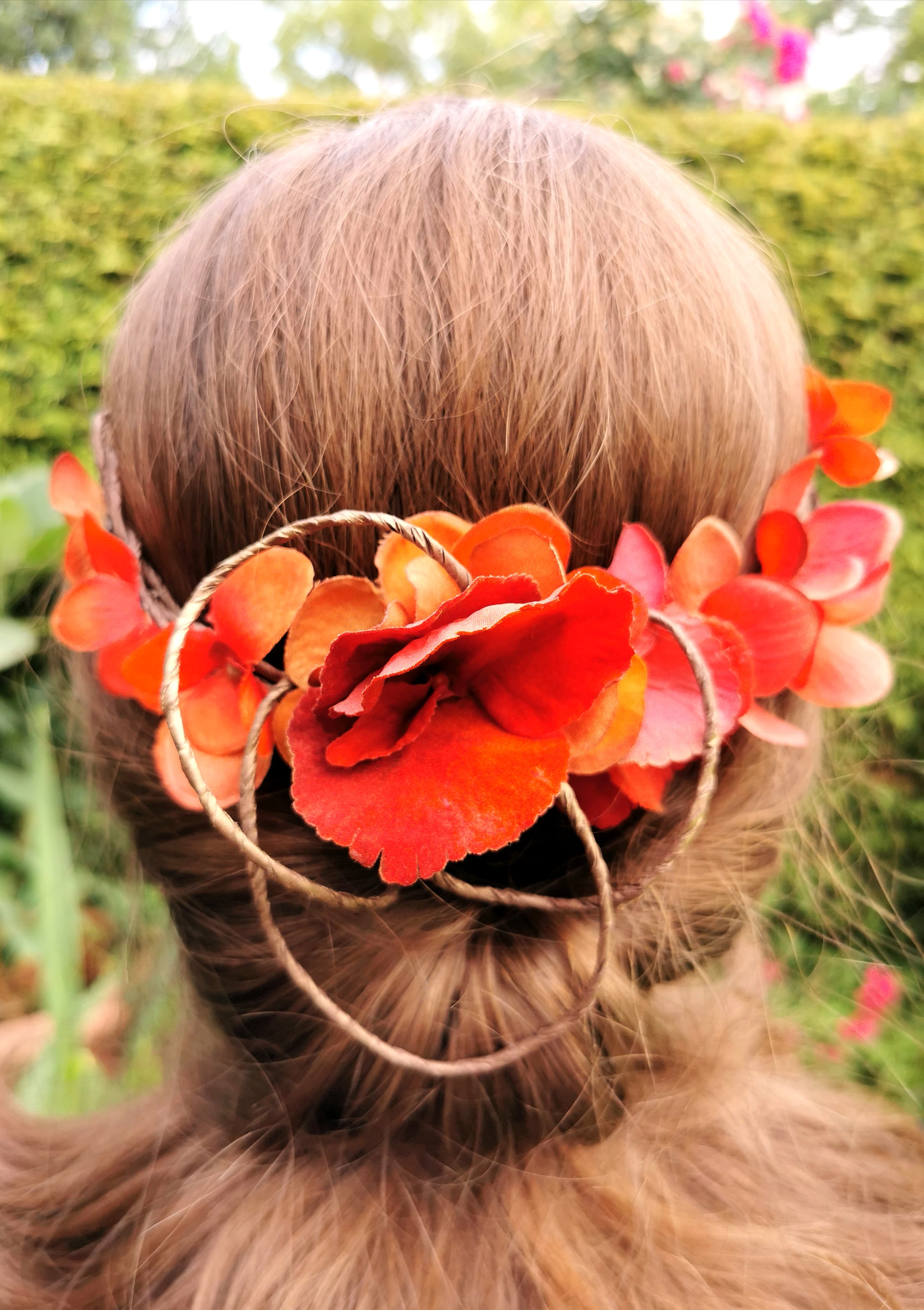 Blumenkranz Jungfer orange