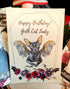 Postkarte Goth Cat Lady