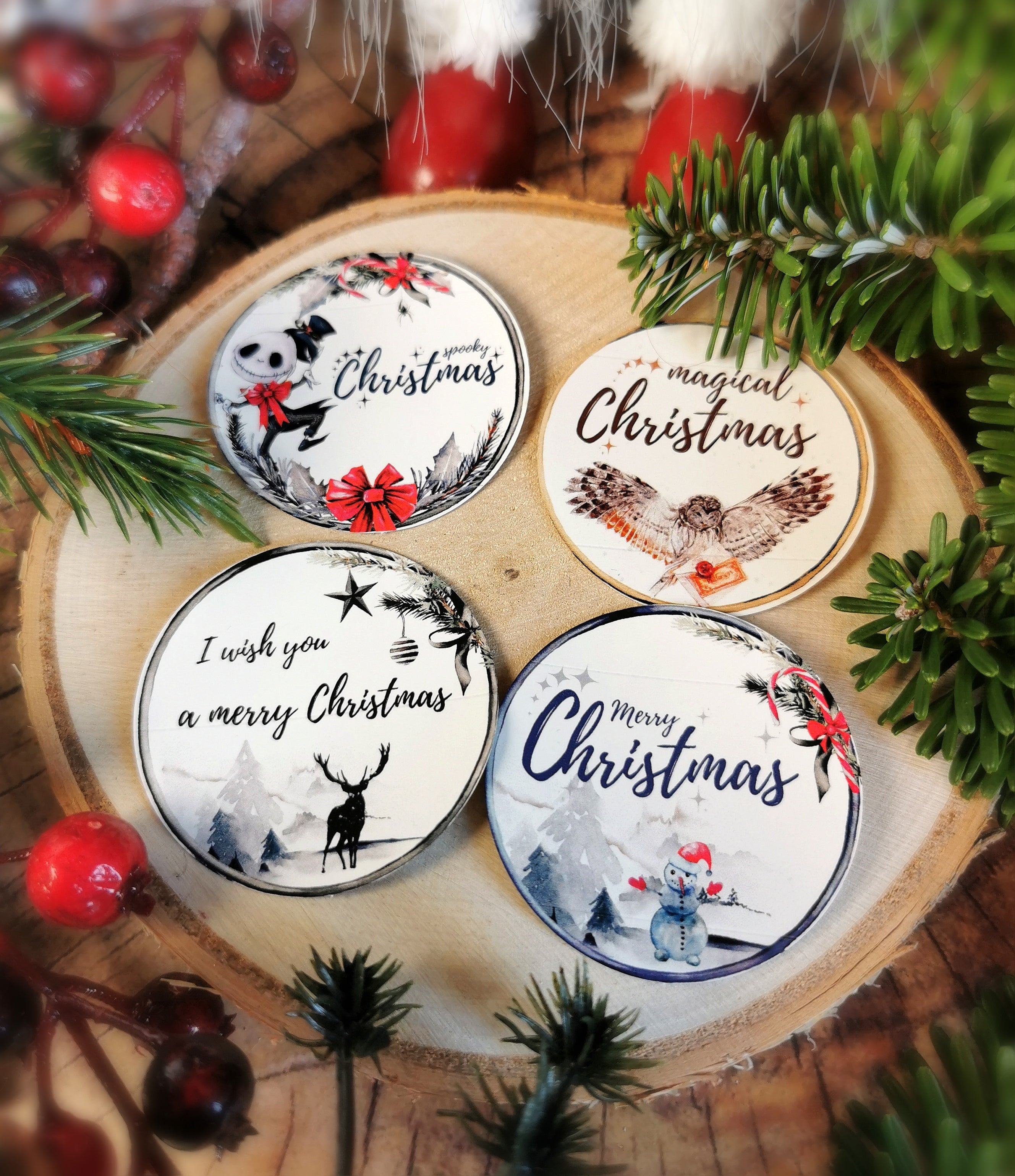 4 Geschenkaufkleber