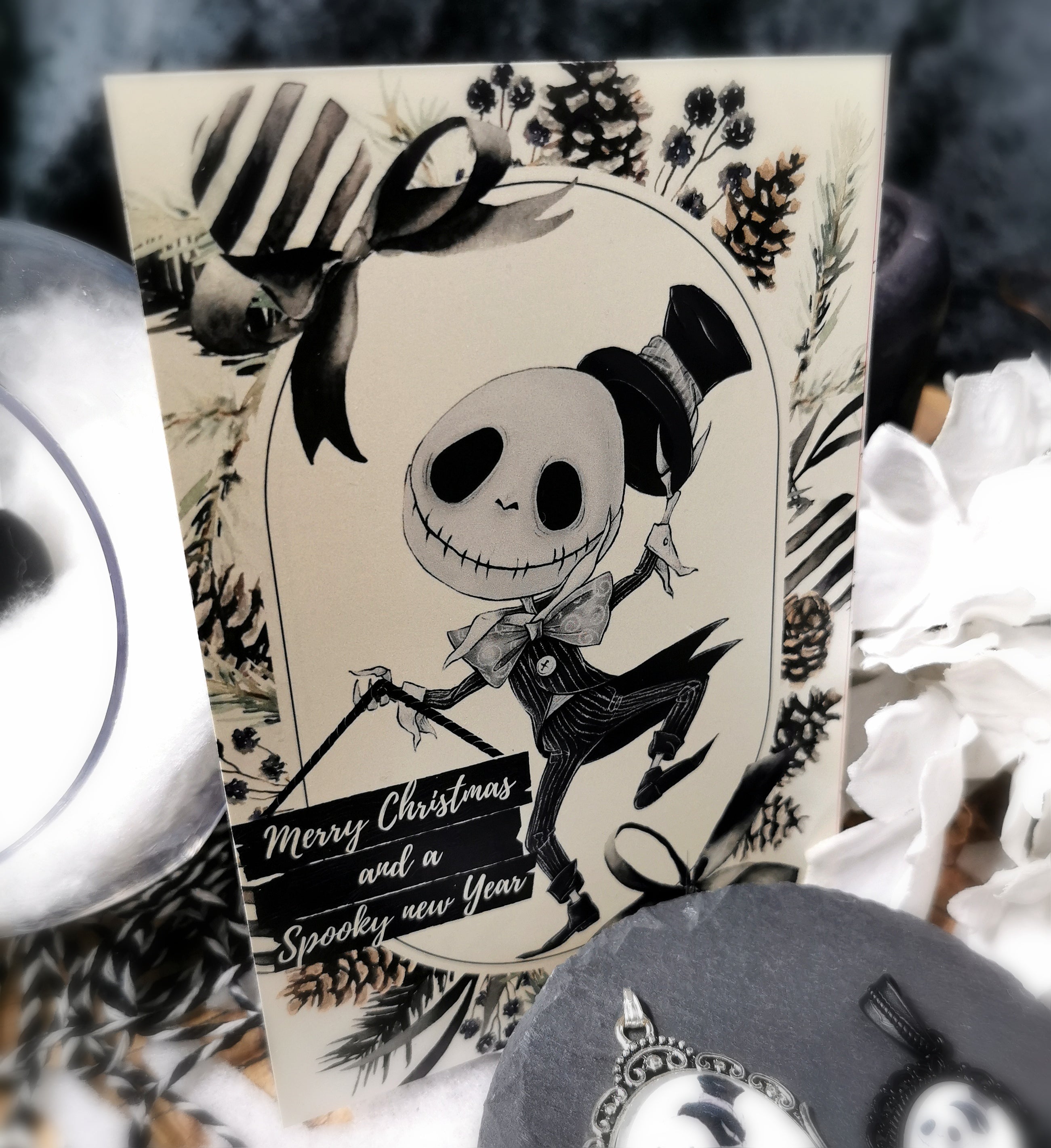 Postkarte Spooky Christmas