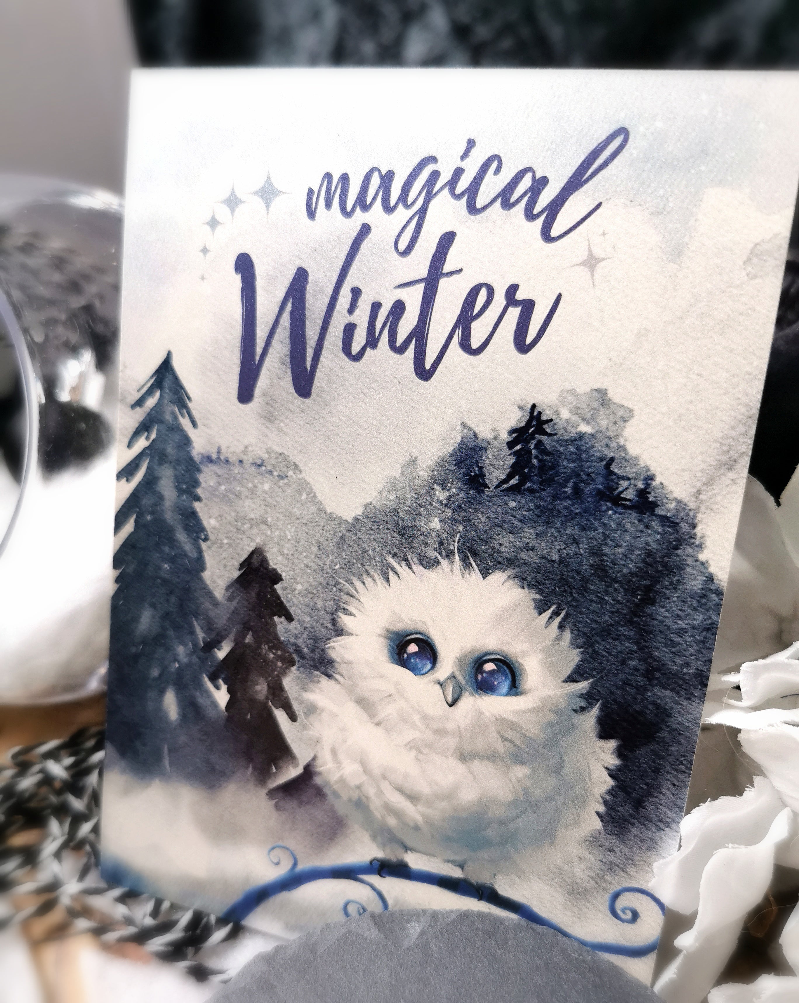 Postkarte Snowy Owl