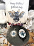 Katzen Motivschmuck Bat Cat Portrait