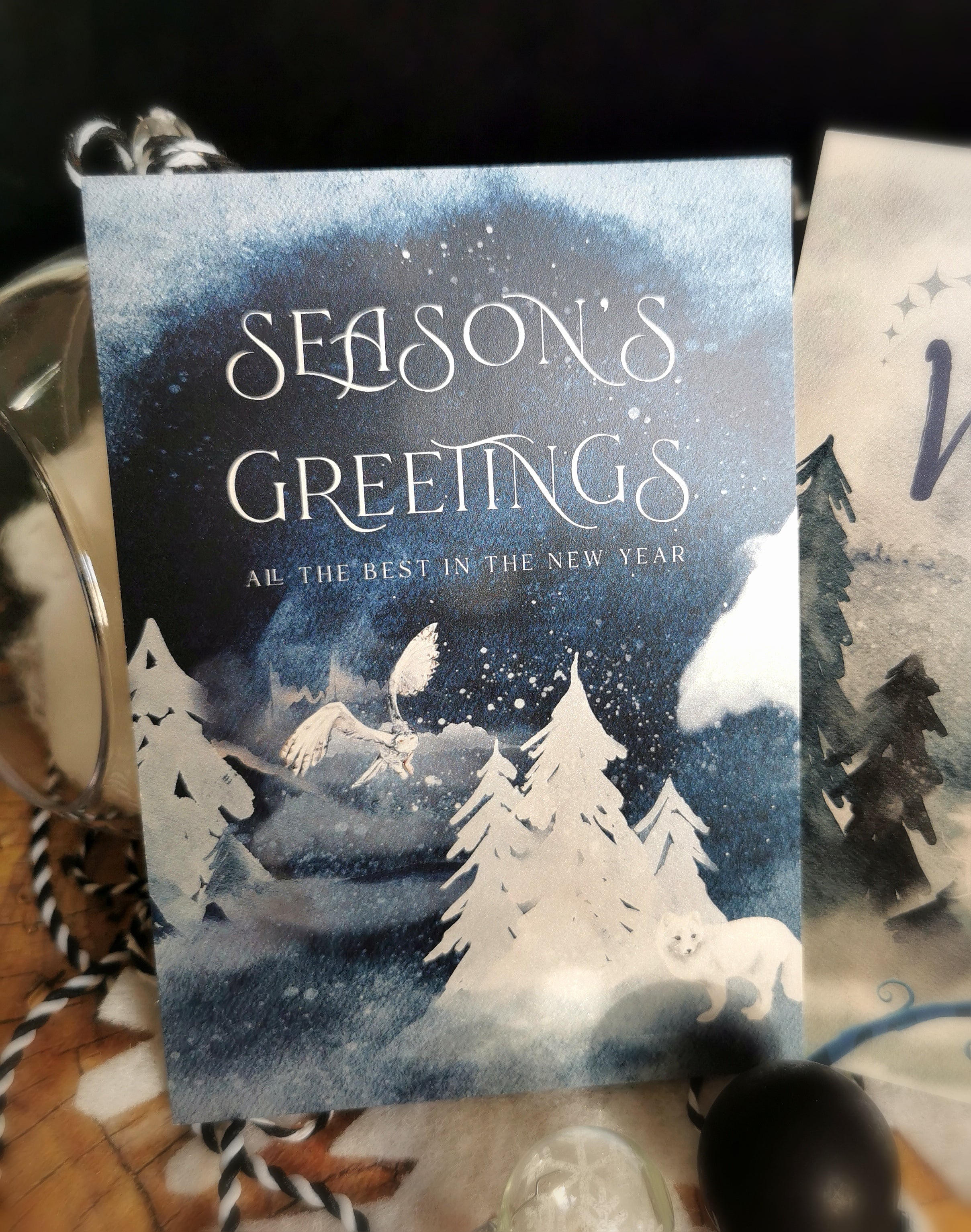 Postkarte Seasons Greetings