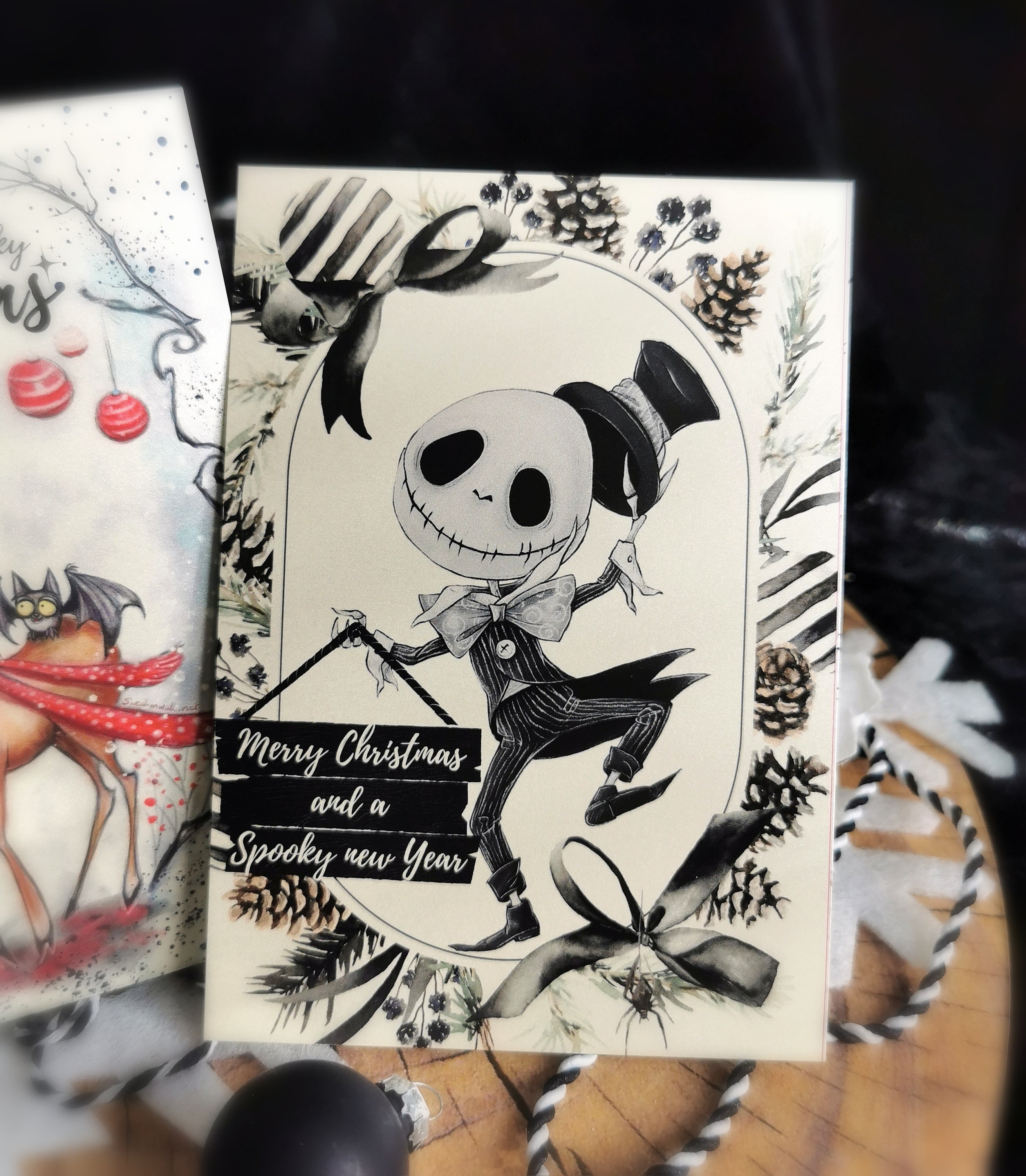 Postkarte Spooky Christmas