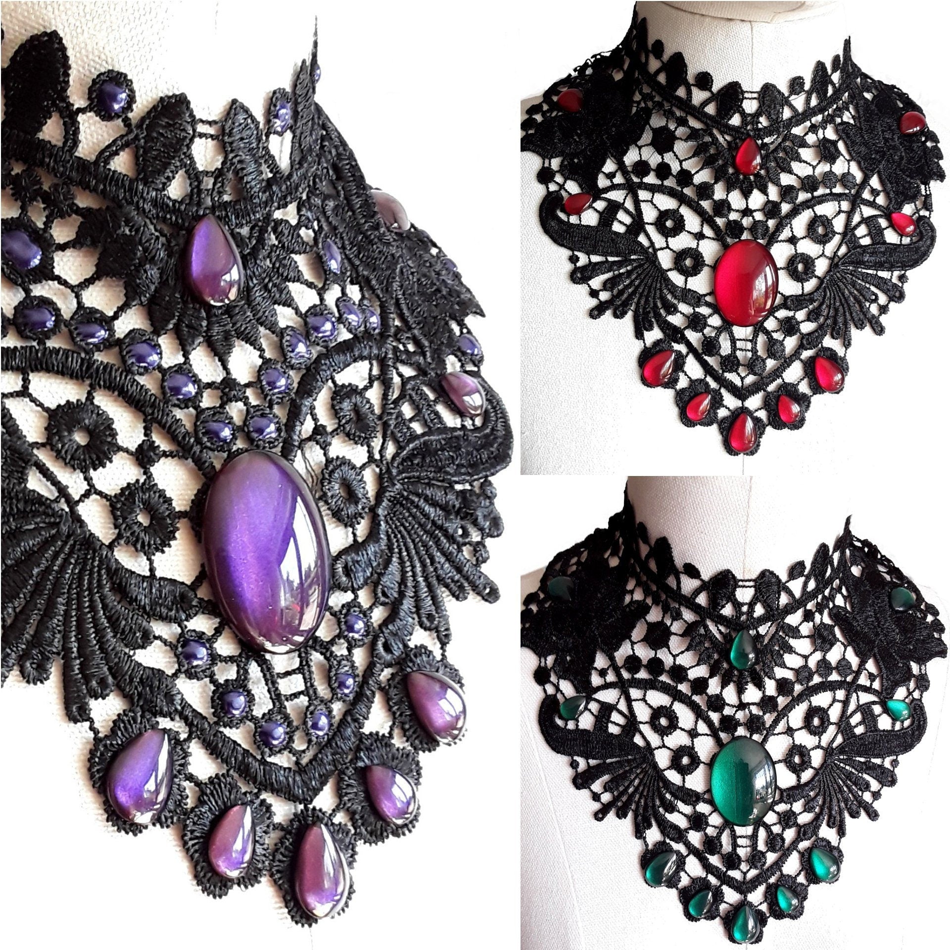 Collier schwarz Flügel