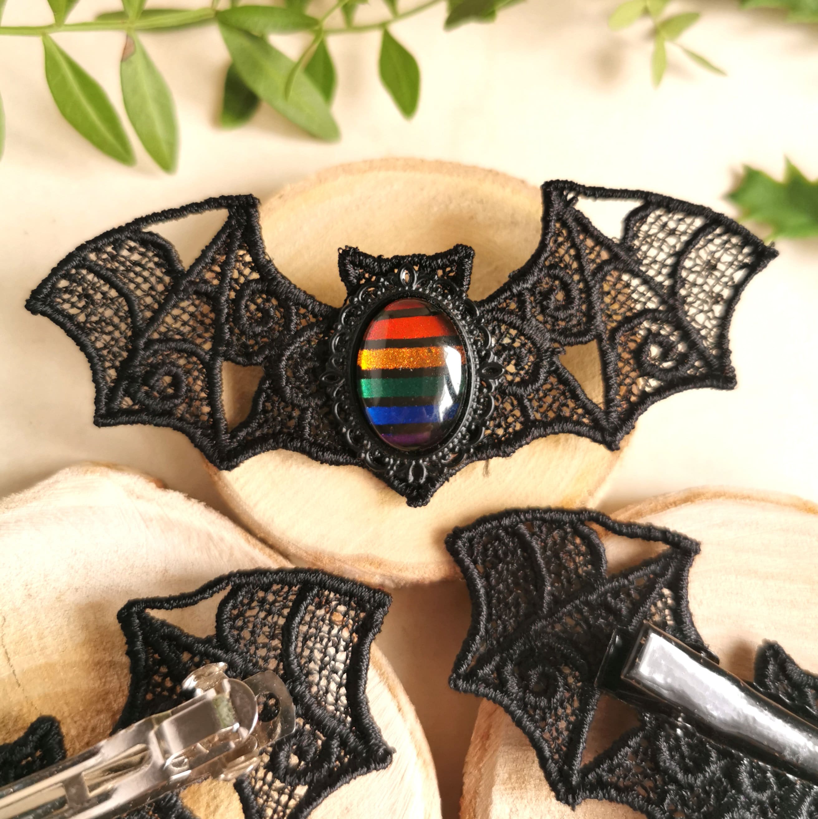 Fledermaus Schmuck Regenbogen