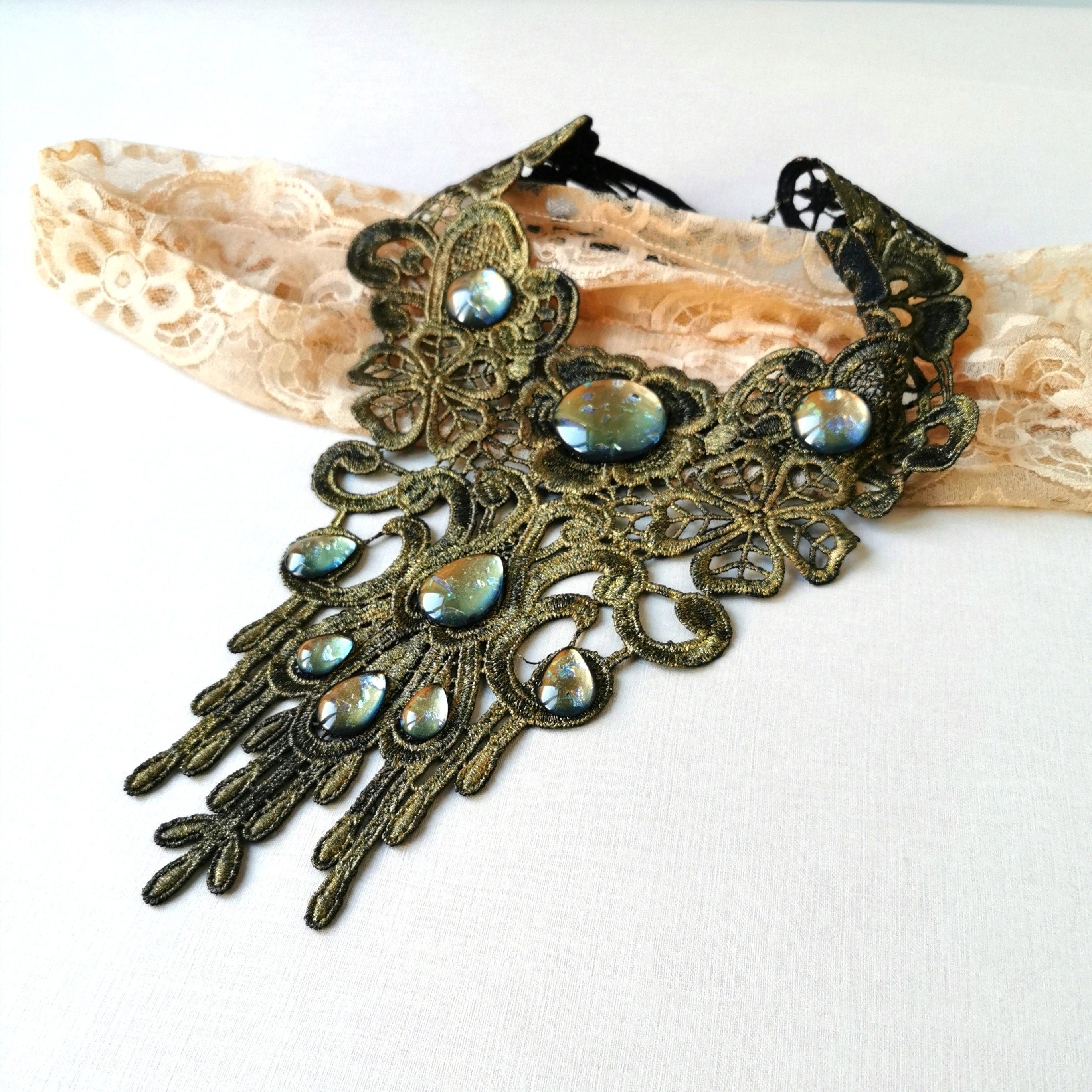 Steampunk Collier Rund Tropfen