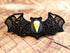 Fledermaus Schmuck mit Vogelschädel